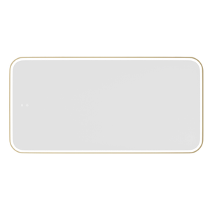 Attica 1500 x 750mm Brushed Gold Metal Framed Porta LED Mirror