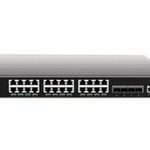 Grandstream IPG-GWN7813 Layer 3 network switch with 24 RJ45 Gigabit Ethernet ports for copper plus four 10 Gigabit SFP+ ports f