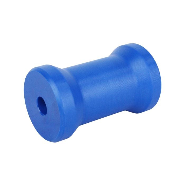 Sunrise Nylon Roller Keel Roller 4 1/2" 17mm Bore Blue - Brn105