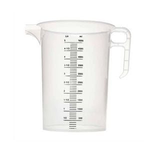 5l Measuring Jug Heavy Duty Clear Plastic Propylene Food Grade Bpa 5 Pro-jug