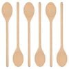 Argon Tableware Wooden Cooking Spoons - 35cm - Pack of 6