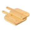 2pc Vigar Becco Bamboo Serving Snack Cheese Boards w/ Handle Small/Medium