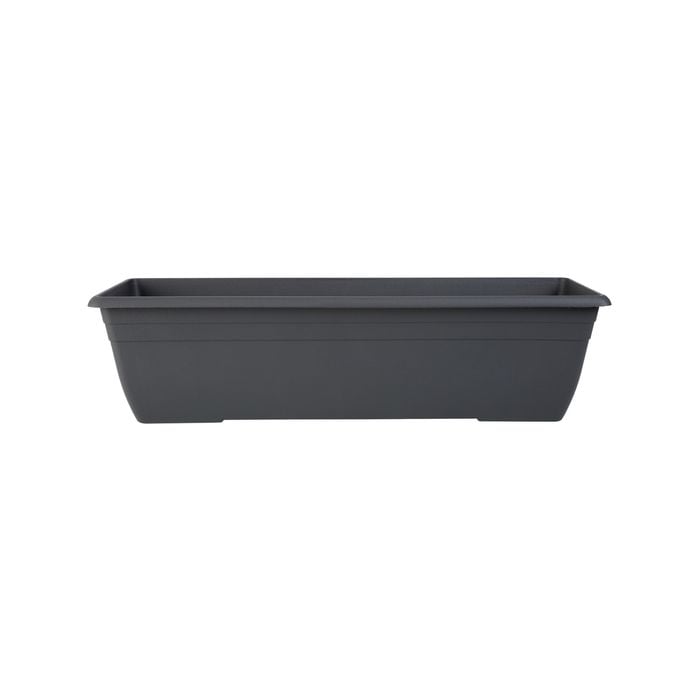 Trough Plastic Northcote 60x16cm Rec Graphite Villa - Graphite 600mm