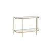 Seek and Ramble Gatsby 110cm Console Hall Table Fluted Glass & Gold