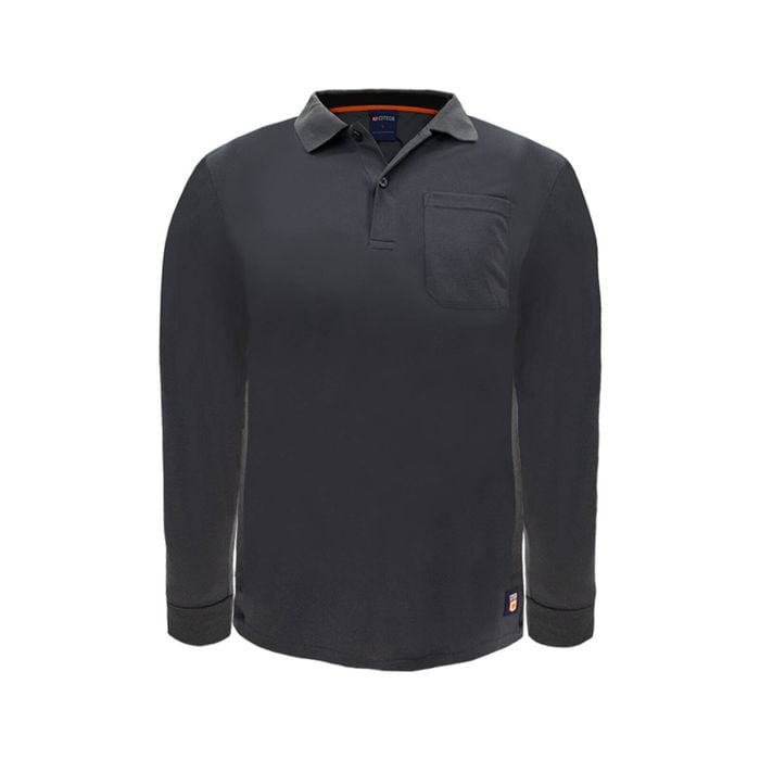 Citeco Grey Dry Fit Long Sleeve Polo - Medium