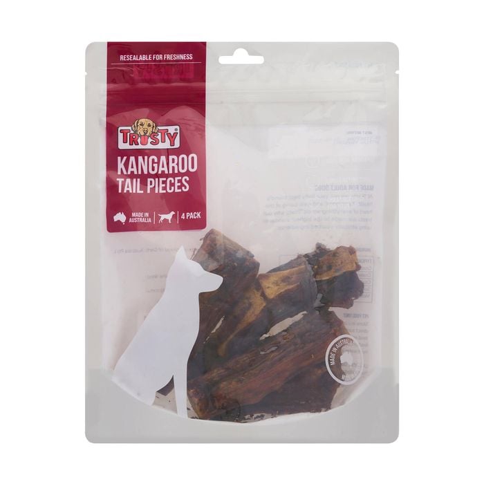 Trusty Kangaroo Tails Adult Dog Treats - 4 Pieces