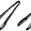 Anygleam Tong Black 2pcs Stainless Steel Clip Tableware For Salad, Bbq And Grill Party Accessory