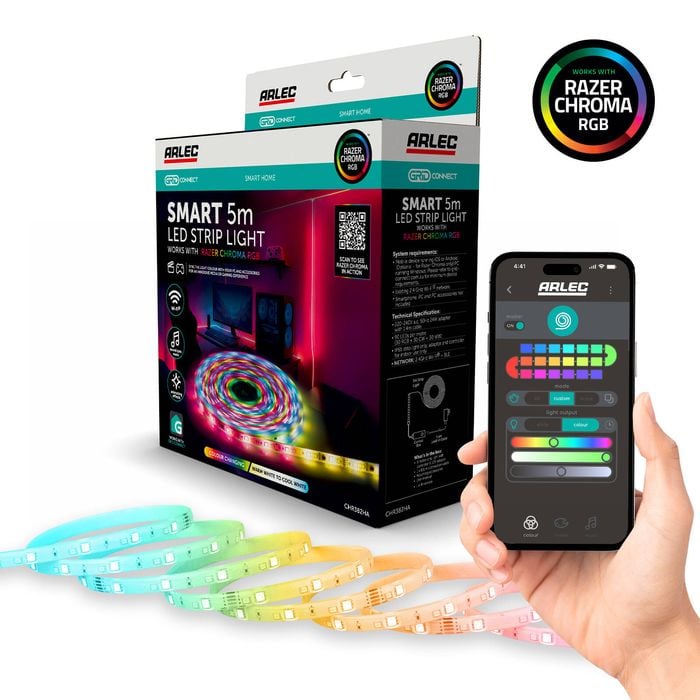 Arlec Grid Connect Smart 5m Strip Light with Razer Chroma RGB