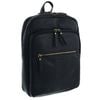 Pierre Cardin Vintage Leather Business/laptop Backpack Bag 29x35cm Black
