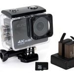 Elinz 4K HD Sports Action Camera 4K@60FPS 170Â° Waterproof Video WiFi Sony Sensor 1080P 32gb