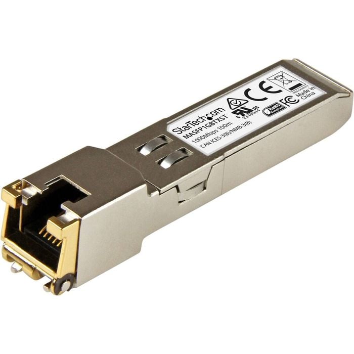 Startech.com Sfp (mini-gbic) - 1 X Rj-45 10/100/1000base-t Network Lan - 1 Pack - For Data Networking, Optical Network