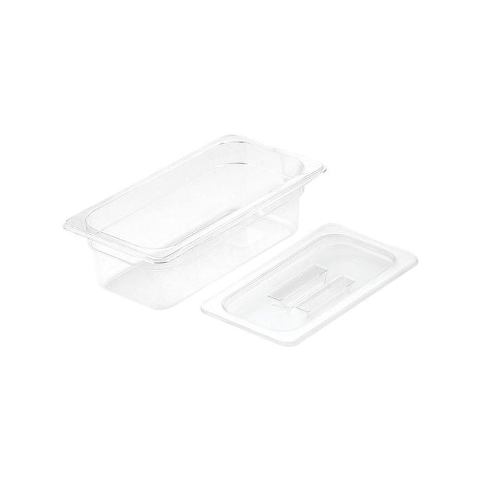 SOGA 100mm Clear GN Pan 1/3 with Lid