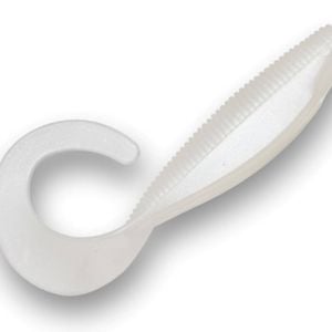 ZMan StreakZ Curly TailZ 4" Soft Plastic Fishing Lure #Pearl