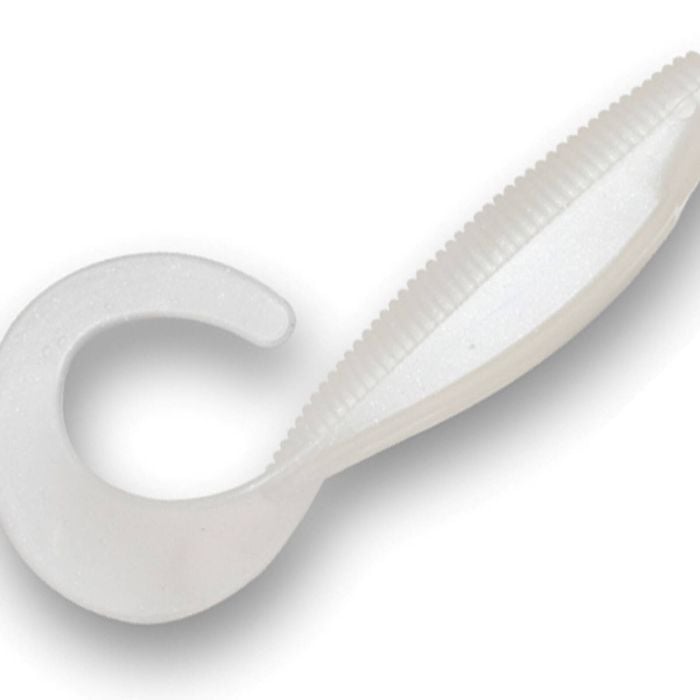 ZMan StreakZ Curly TailZ 4" Soft Plastic Fishing Lure #Pearl