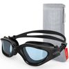 Emsina Swim Goggles, Polarized Swimming Goggles Anti-Fog for Adult Men Women(BlackSmokeLens)