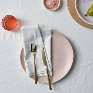 Vintage Design Helm Linen cotton Napkins White 50X50cmx4pcs