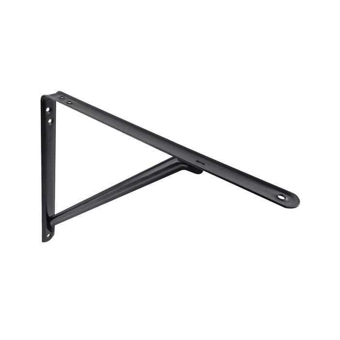 Carinya 350 x 300mm Black Light Stayed Bracket