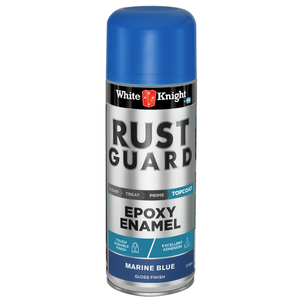 White Knight 310g Marine Blue Rust Guard Epoxy Enamel Spray Paint