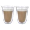 2pc La Cafetiere 300ml Double Walled Latte Glasses - Clear