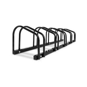 Weisshorn 5 Bike Stand Rack Bicycle Storage Floor Parking Holder Cycling Black