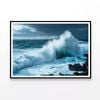 Large Wave Crashing Into Rocks  Print 100% Australian Made 90x60cm  (Poster)