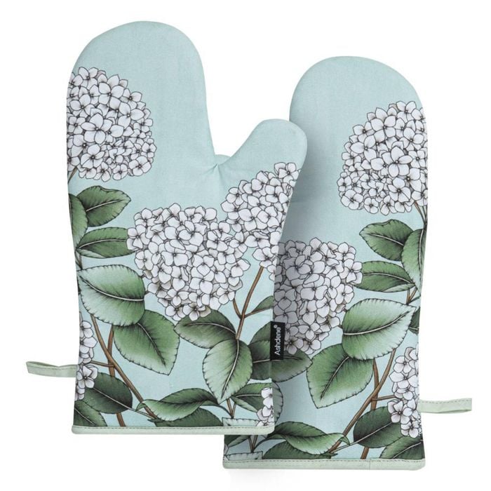 Ashdene Secret Garden Set of 2 Oven Mitts - Mint