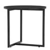Modern Furniture TURNER Round Side Table 46cm - Black