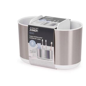 Joseph Joseph Large Duo Stainless-Steel Toothbrush Caddy