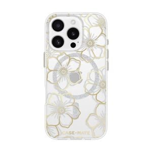 Case-Mate Floral Gems MagSafe CaseFor iPhone 16 Pro - Gold