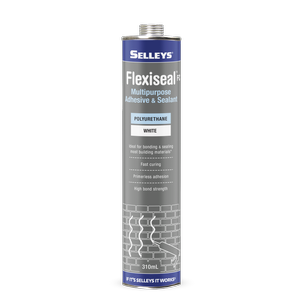 Selleys 310ml White Flexiseal FC Polyurethane Construction Sealant And Adhesive - White