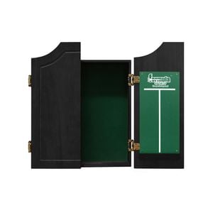 Formula Sports 65cm Wood Cabinet Mounted Dart Holders Black