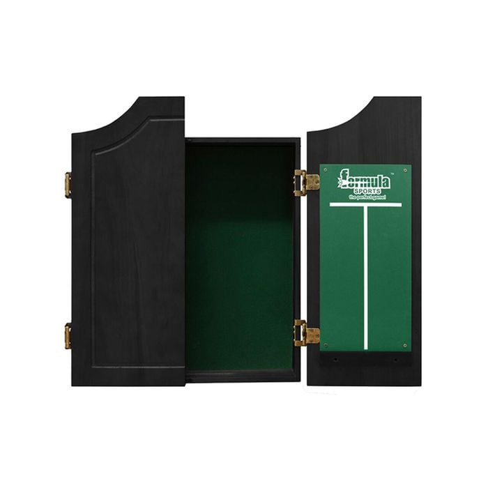 Formula Sports 65cm Wood Cabinet Mounted Dart Holders Black