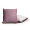 Gioia Casa Twin-Pack Teddy Sherpa European Pillowcases – Reversible, Zipper Closure, Machine Washable (65x65cm, Mauve)