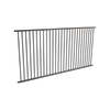 ProtectorAl 2400 x 1200mm Black Aluminium Flat Top Pool Fence Panel