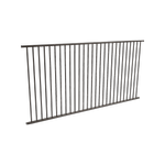 ProtectorAl 2400 x 1200mm Black Aluminium Flat Top Pool Fence Panel