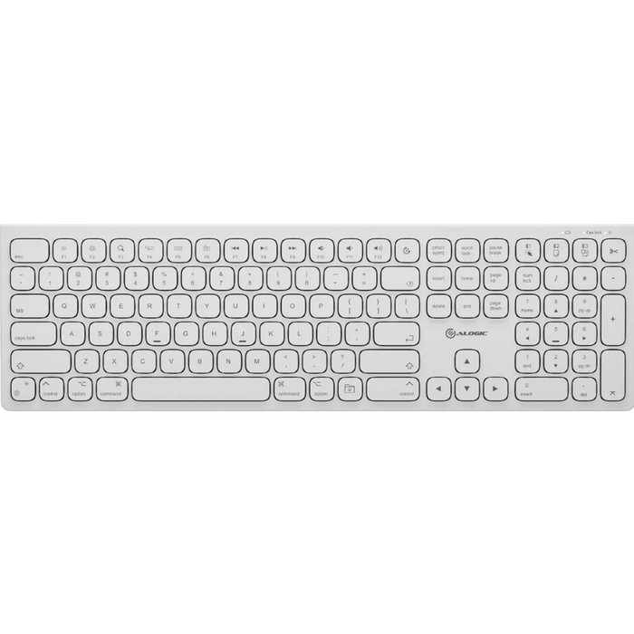 Alogic Usb-c Rechargeable Wireless Keyboard For Macos [askbt2m]