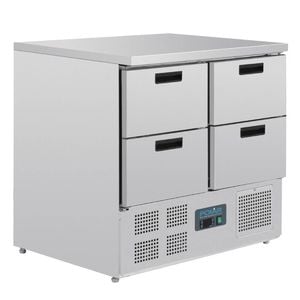 Polar G-series 4 Drawer Counter Fridge 240ltr - Under Bench Fridges (u638-a)