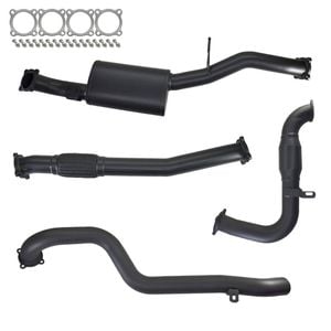 Ignite Exhausts Turbo Back For Nissan Gu Patrol 3l Leaf Spring Ute 3" Cat & Muffler 409 Stainless Steel