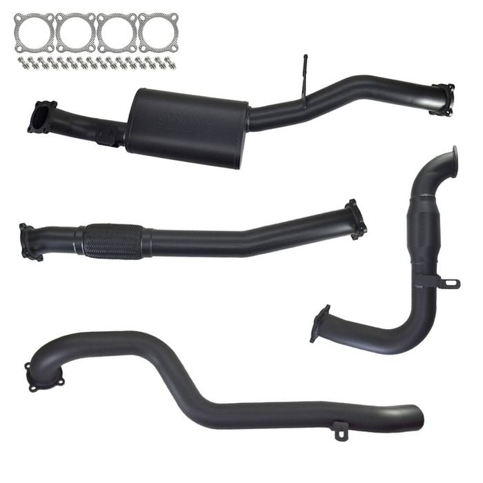 Ignite Exhausts Turbo Back For Nissan Gu Patrol 3l Leaf Spring Ute 3" Cat & Muffler 409 Stainless Steel