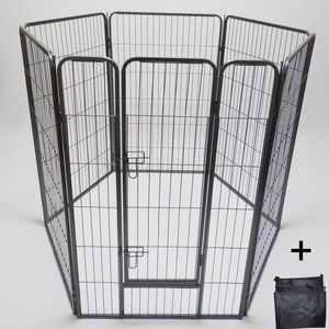 YES4PETS 6 Panel 120 cm Heavy Duty Pet Dog Cat Rabbit Playpen Fence With Cover