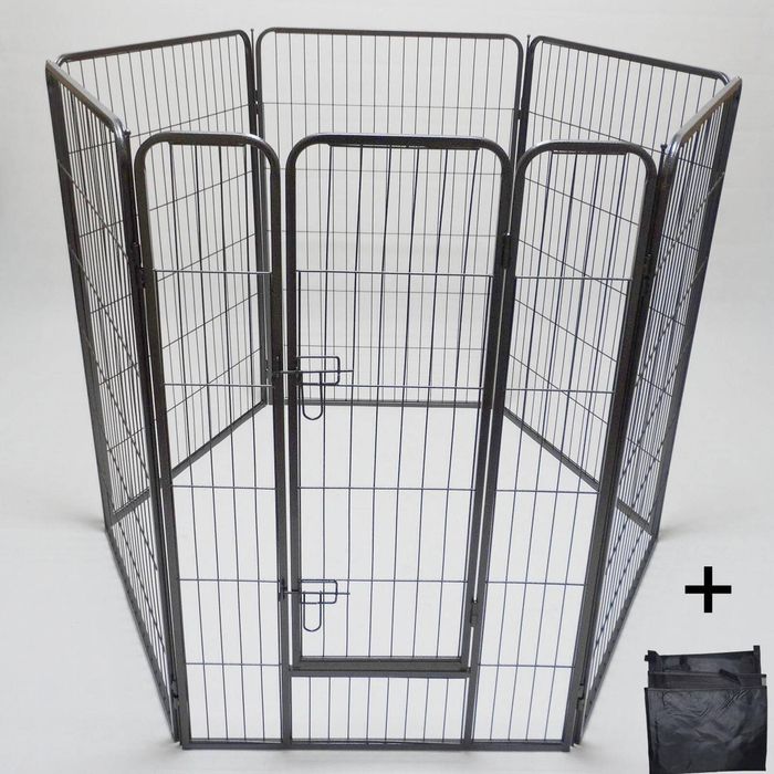 YES4PETS 6 Panel 120 cm Heavy Duty Pet Dog Cat Rabbit Playpen Fence With Cover