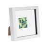 Nicola Spring 6 X 6 3d Shadow Box Photo Frame - Craft Display Picture Frame With 2 X 2 Mount - Glass Aperture - White