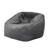 Marlow Bean Bag Cover Velvet 400L Dark Grey