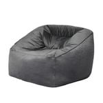 Marlow Bean Bag Cover Velvet 400L Dark Grey
