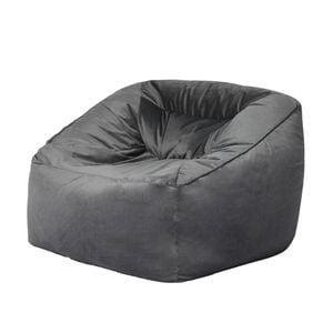 Marlow Bean Bag Cover Velvet 400L Dark Grey