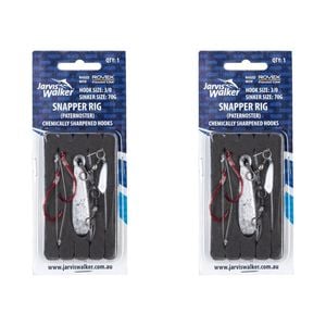 2x Jarvis Walker Snapper/Paternoster Rig with 70g Snapper Sinker Size 3/0