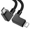 TEGAL DJI Remote Controller USB Cable Micro to IOS Lightning