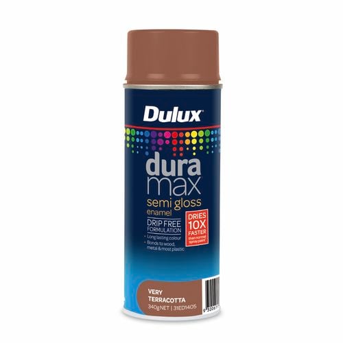 Dulux 340g Duramax Semi Gloss Very Terracotta Spray Paint - Very ...