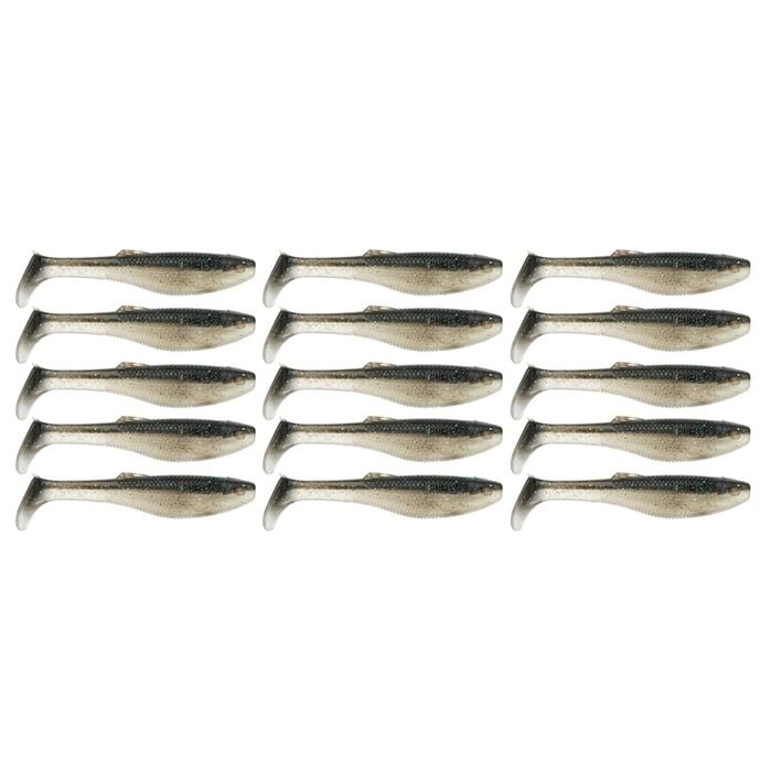 3x 5PK 4In Rapala Crush City Heavy Hitter Plastic Paddle Tail Lures - Baitfish