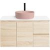 CIBO 900mm Coast Wall Nordic Hung Bathroom Vanity With Pale Pink Countertop Basin